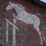 Peinture mural d'un cheval